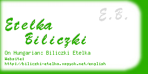 etelka biliczki business card